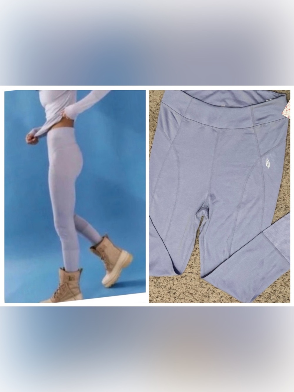 Free People Movement Leggings size Large violet pants